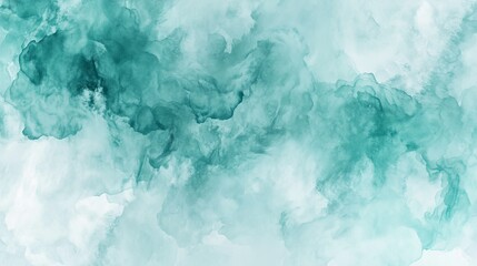 Obraz premium Teal Abstract Smoke Background