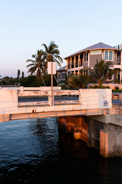 Bridge over a canal in Florida