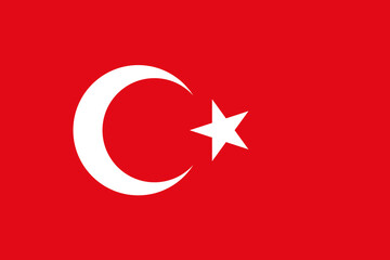 National Flag Republic of Turkey - vector, Turkish flag