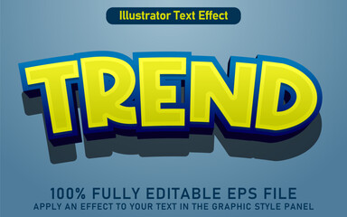 EDITABLE TREND TEXT EFFECT