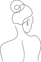 Woman Line Art Printable Wall Art, Minimalist One Line Print, Abstract Female Body Poster, Modern Continous Line Wall Decor,Digital Download