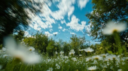 Fototapeta premium Vibrant Spring Meadow