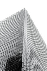 Fototapeta premium Black and white detail with a modern office building. Abstract photography