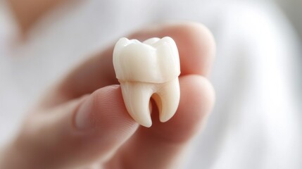 Close-Up of a Tooth in Hand