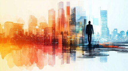 Fototapeta premium Creative Finance Concepts: Abstract Artwork Symbolizing Innovative Business Strategies and Originality