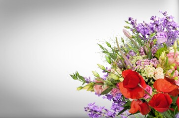Beautiful fresh colored flowers bouquet