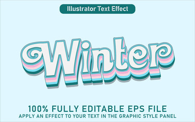 EDITABLE WINTER TEXT EFFECT