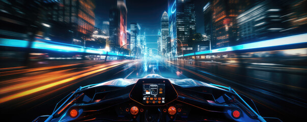 Racing video simulator. Playing Arcade Car Video Games