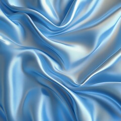 Obraz premium Elegant Light Blue Satin Fabric with Luxurious Texture