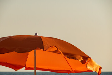 Orange umbrella