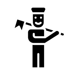 Marching Band Vector Glyph Icon Design