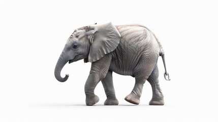 Obraz premium Elephant isolated on white background