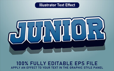 EDITABLE JUNIOR TEXT EFFECT