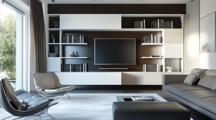 Fototapeta premium Modern Living Room Interior
