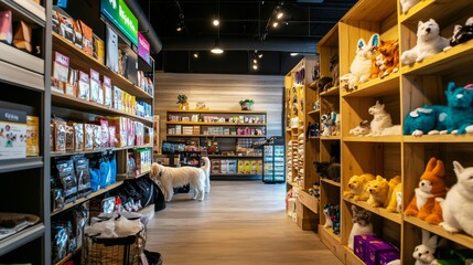 Fototapeta premium Cozy Pet Store Interior