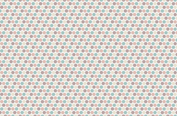 Seamless pattern with circle print in a beige and blue palette