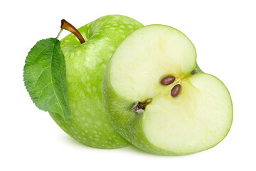 Apples on isolated white background.