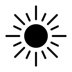 Radiant Future Vector Glyph Icon Design