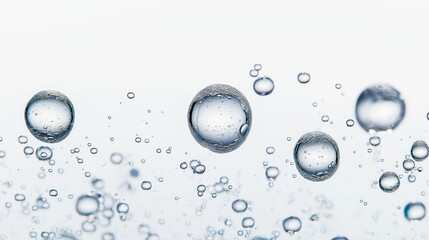 Isolated water bubbles in high quality