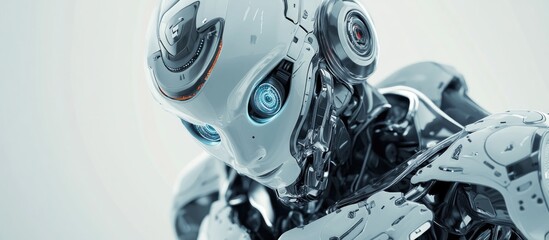 3D illustration of a captivating robot designed to attract attention and engage viewers with its stunning features