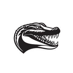 crocodile in cartoon, doodle style . Image for t-shirt, web, mobile apps and ui. Isolated 2d vector illustration in logo, icon, sketch style, Eps 10, black and white. AI Generative