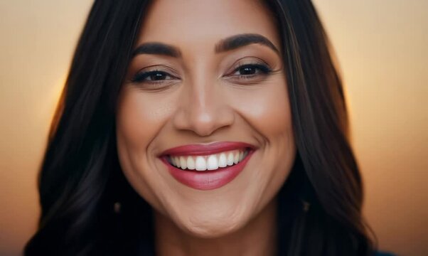 Iranian Woman Excitedly Discussing Weekend Plans
