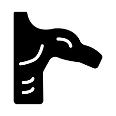 Shoulders Vector Glyph Icon Design