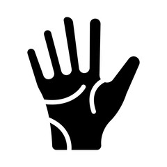 Obraz premium Palm Vector Glyph Icon Design