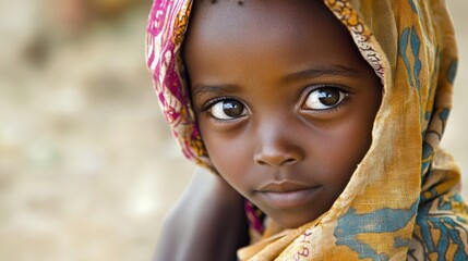 Young Girl with Beautiful Eyes