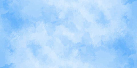 Abstract white and blue color frozen ice surface design background. soft sky blue watercolor sky and clouds, Light blue background with watercolor. gradient light white sky background with clouds.	