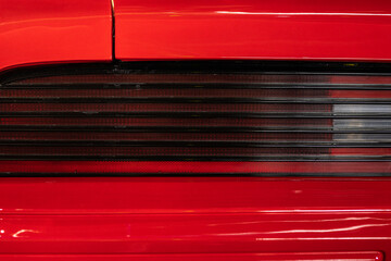 Rear car light. Transportation background
