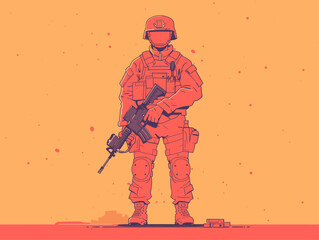 Courage and Duty: A Graphic Representation of the Strength and Sacrifice of Soldiers