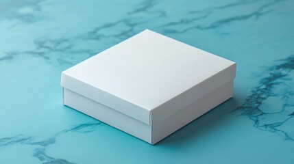 A blank packaging box on a minimalistic background for product mockup