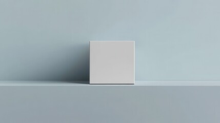 Fototapeta premium A blank packaging box on a minimalistic background for product mockup