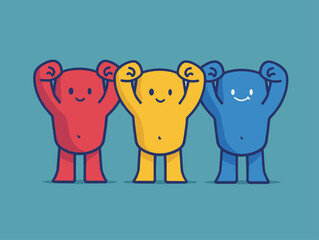 Strength Encompassing Softness: A Doodle Illustration Visualizing the Contrast of Power and Gentleness