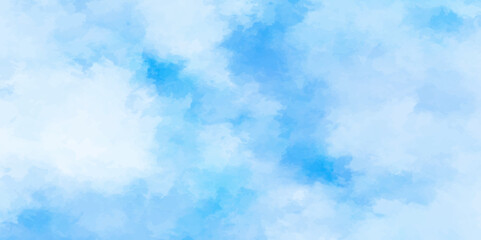 Abstract white and blue color frozen ice surface design background. soft sky blue watercolor sky and clouds, Light blue background with watercolor. gradient light white sky background with clouds.	