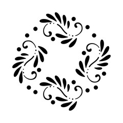 Diseño natural decorativo con estética tradicional simplificada