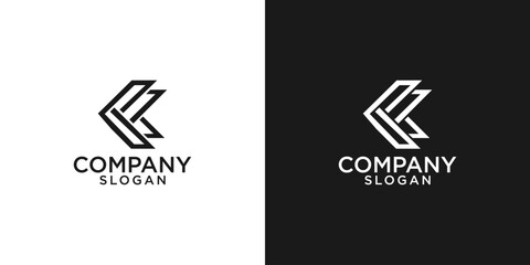 letter k abstract monogram logo vector design