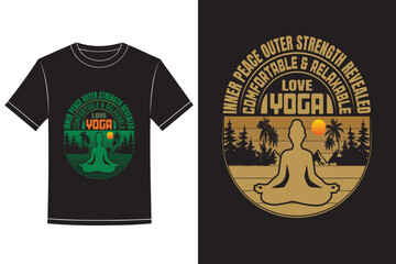 Practice Green Yoga Everyday Yoga And Gym Body Fitness Custom vector Tshirt Design