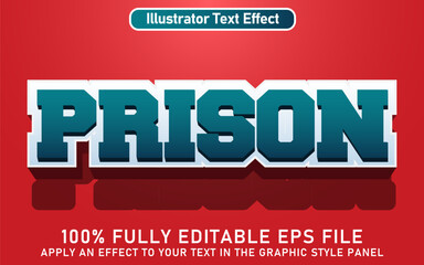 EDITABLE PRISON TEXT EFFECT