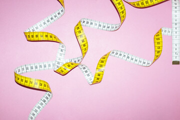 Measuring tape symbolizing numerical data, counting, measuring, data