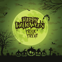 Scary Background for Happy Halloween Celebrations