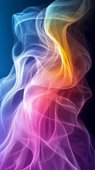 Naklejka premium soft pastel colors blending seamlessly. The image evokes a sense of calmness, serenity, and balance, perfect for creative and inspirational projects