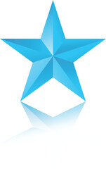 3d Ice Star Vector & Illustration