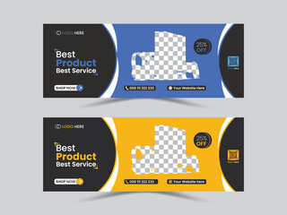 Creative modern Online Gadget Product Facebook Cover Template . mobile , computer , headphone 
e-commerce business facebook cover design template.