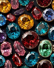 Fototapeta premium set of gems