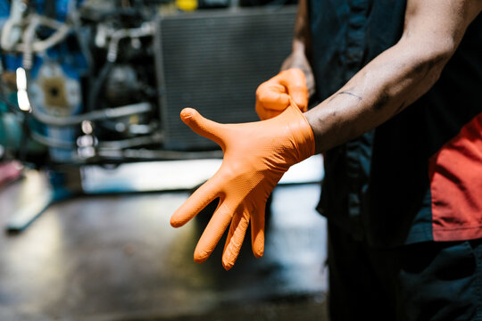Putting on Gloves