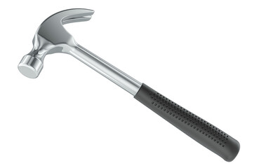 Claw Hammer, 3D rendering isolated on transparent background