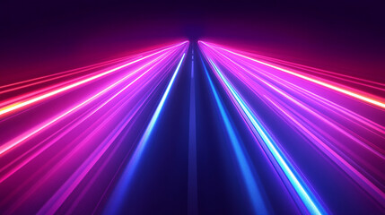 neon journey through hyperspace, featuring vibrant, streaking stars and dynamic trails of light, evoking a sense of speed, time travel, and futuristic exploration