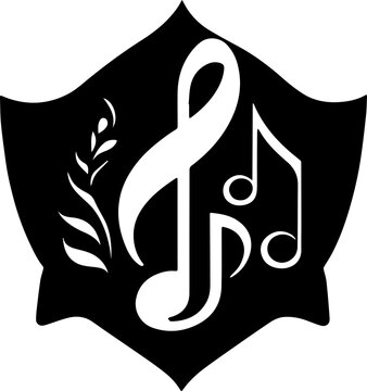 recommend clip art: Music notes abstract icon